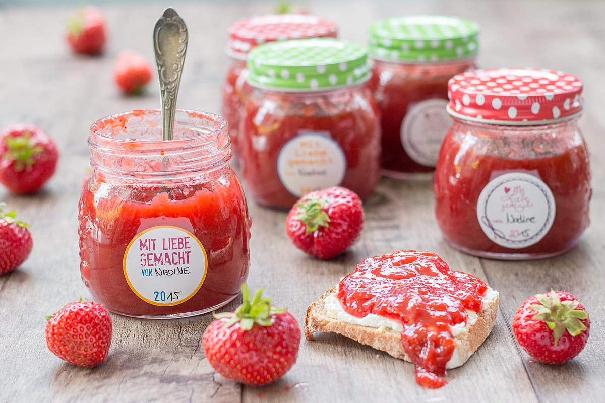 Erdbeer-Rhabarber-Marmelade mit Vanille | DEPOT Blog