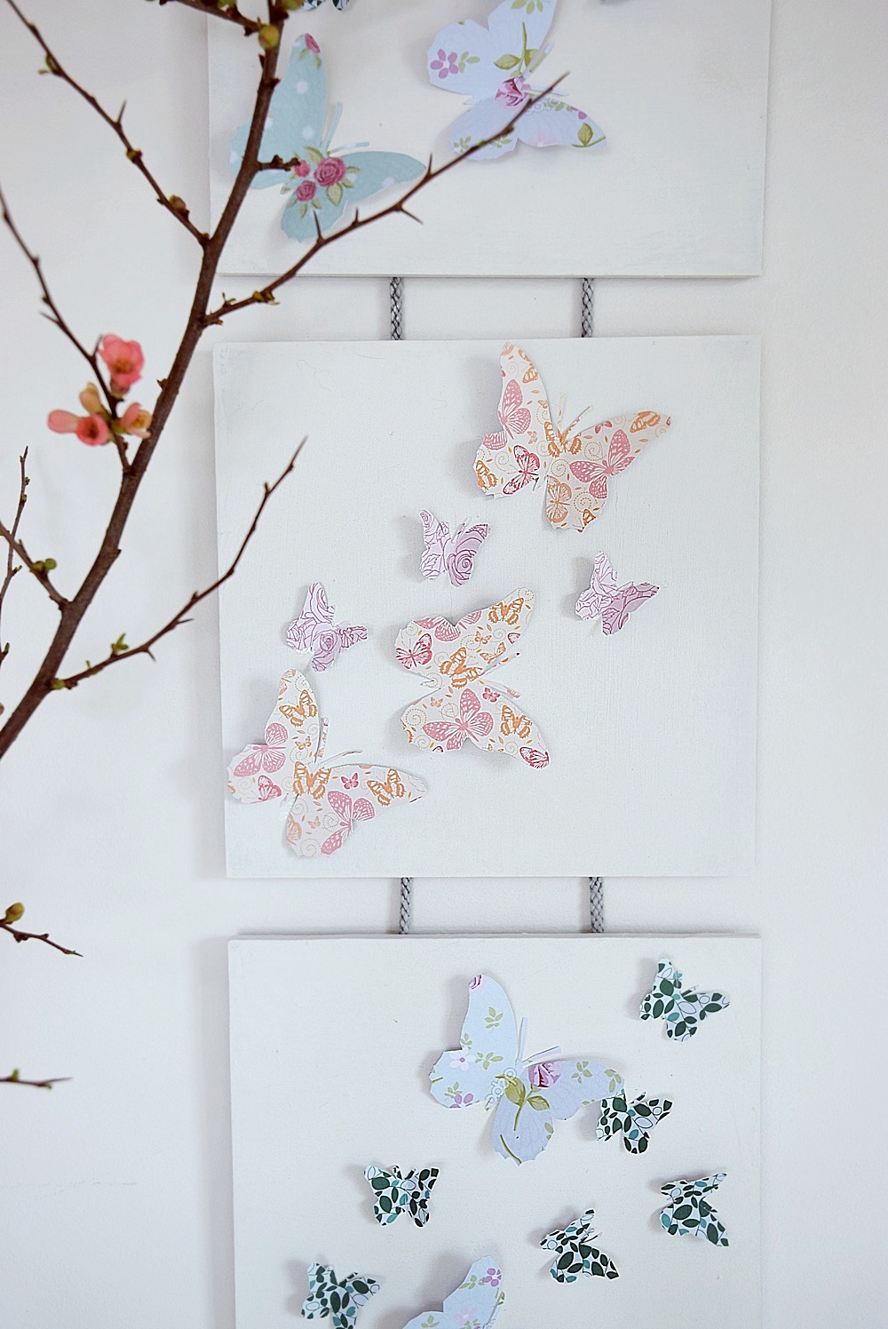 DIY-Wanddekoration-mit-Schmetterlingen 24