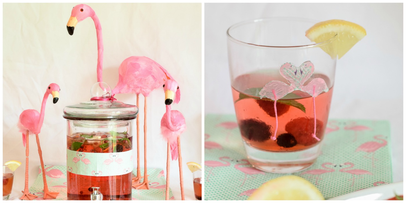 Flamingo-Limonade Collage