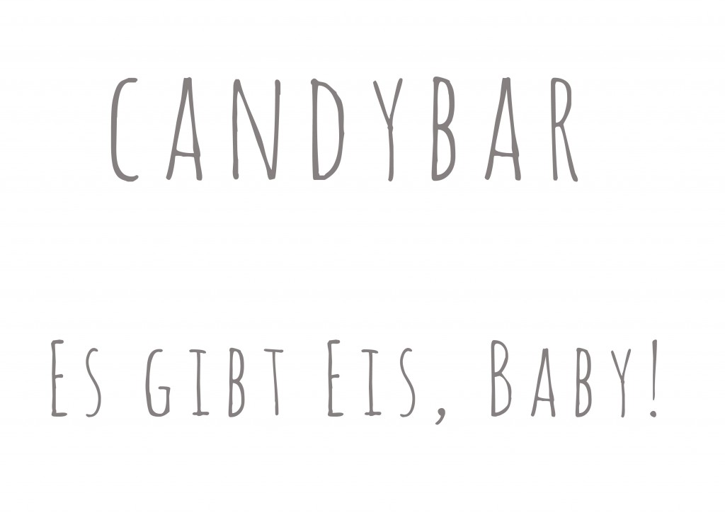 Schild Candybar