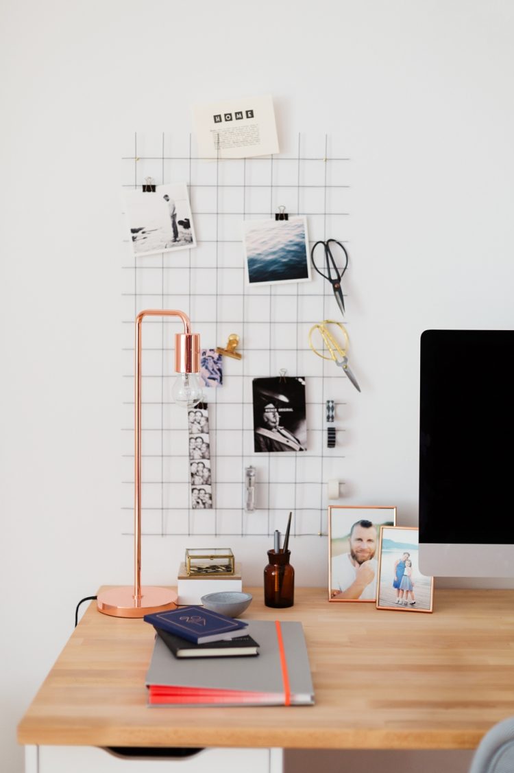 DIY Wand-Organizer für mehr Ordnung am Schreibtisch