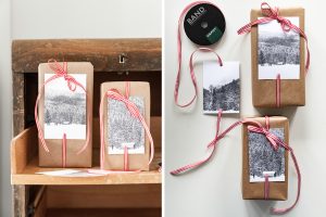 Weihnachtsgeschenke verpacken - fünf Ideen in Rot-Weiß