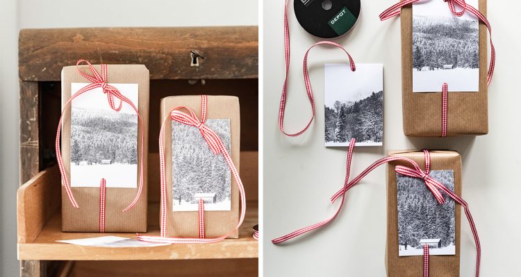 Weihnachtsgeschenke verpacken - fünf Ideen in Rot-Weiß